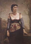 Jean Baptiste Camille  Corot Agostina (mk11) France oil painting artist